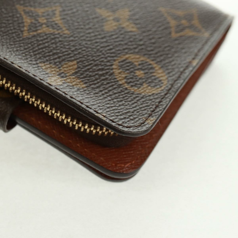 【日本直送】路易威登 Monogram Compact Zip Wallet M61667 LV Auth 164000V-14