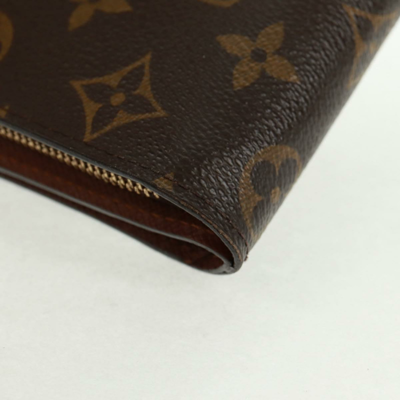 【日本直送】路易威登 Monogram Compact Zip Wallet M61667 LV Auth 164000V-15