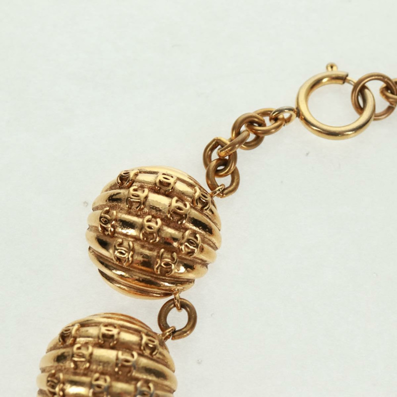 【日本直送】香奈兒 (CHANEL) 金色金屬雙C標誌項鍊，貨號 157548SAV-1