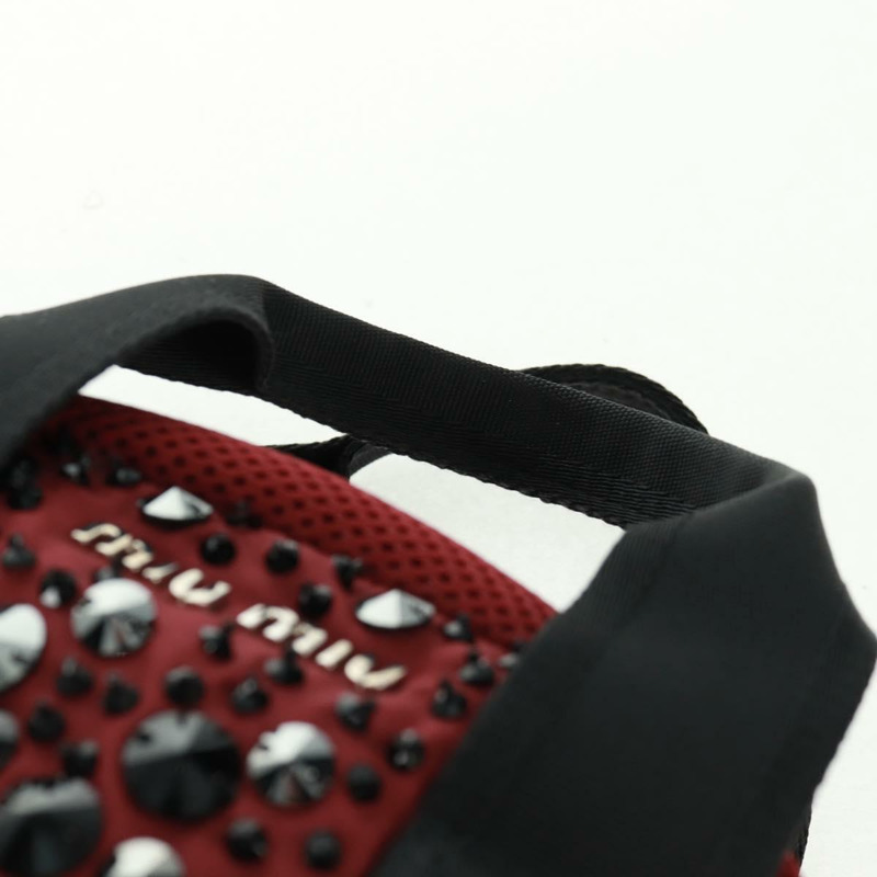 【日本直送】Miu Miu 雙肩包 尼龍皮革 酒紅色 5BZ005 正品 164089SAV-13