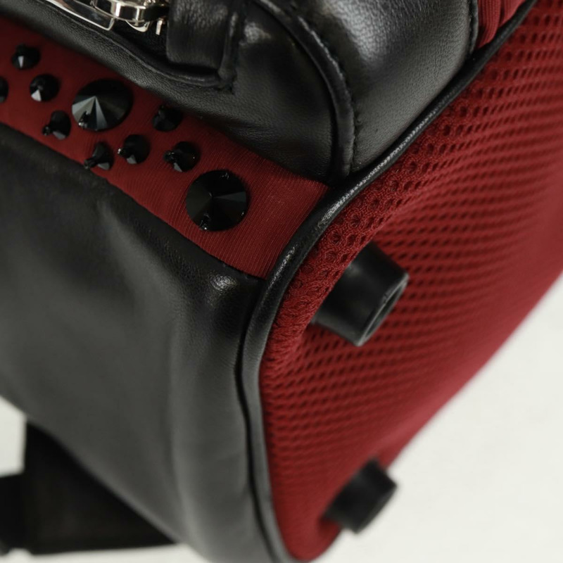 【日本直送】Miu Miu 雙肩包 尼龍皮革 酒紅色 5BZ005 正品 164089SAV-15