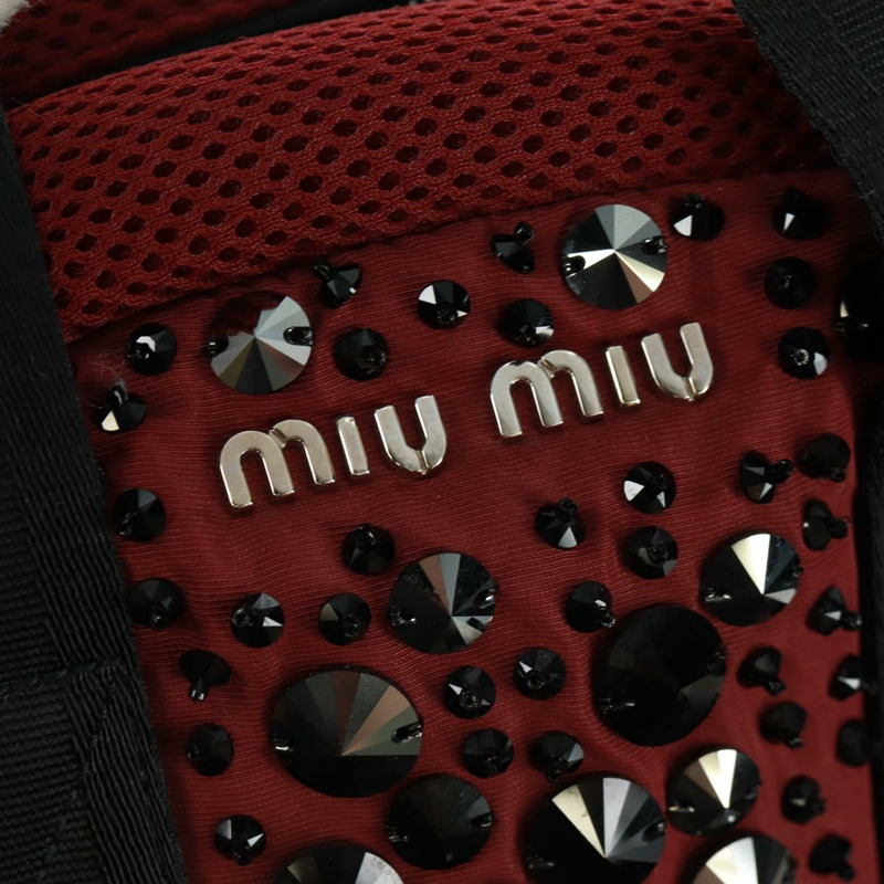 【日本直送】Miu Miu 雙肩包 尼龍皮革 酒紅色 5BZ005 正品 164089SAV-19