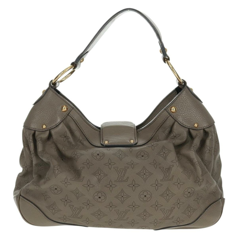 【日本直送】路易威登 Mahina 太陽能 PM 手袋，皮革，灰褐色，貨號 M93124，LV 正品，編號 164063V-1