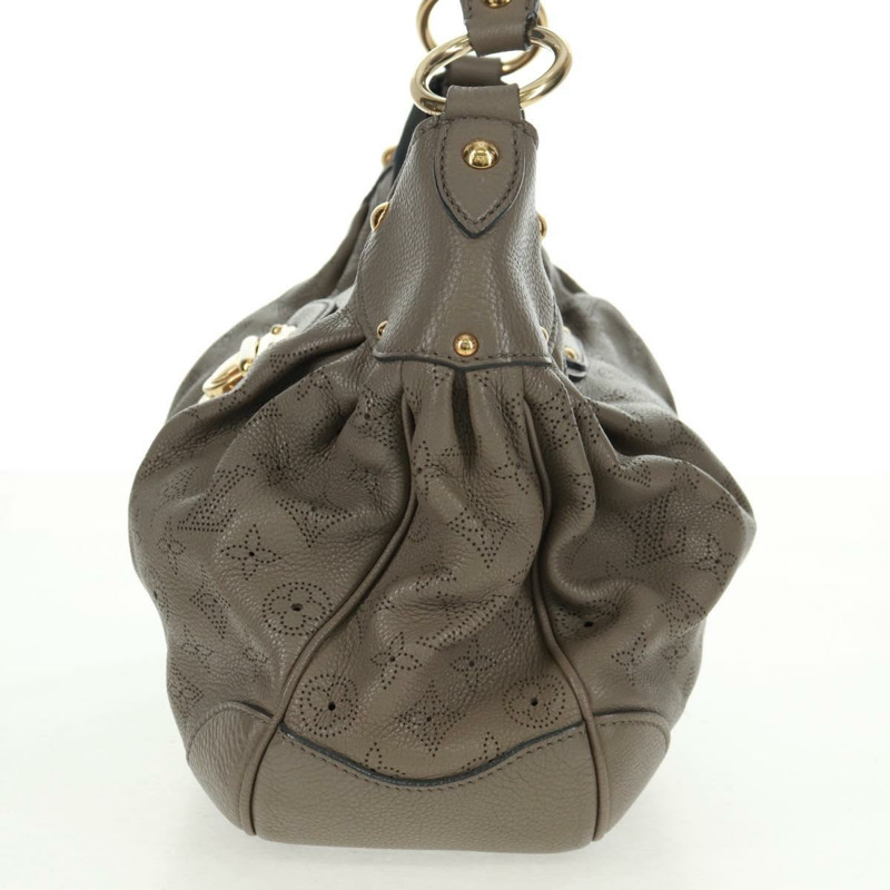 【日本直送】路易威登 Mahina 太陽能 PM 手袋，皮革，灰褐色，貨號 M93124，LV 正品，編號 164063V-2