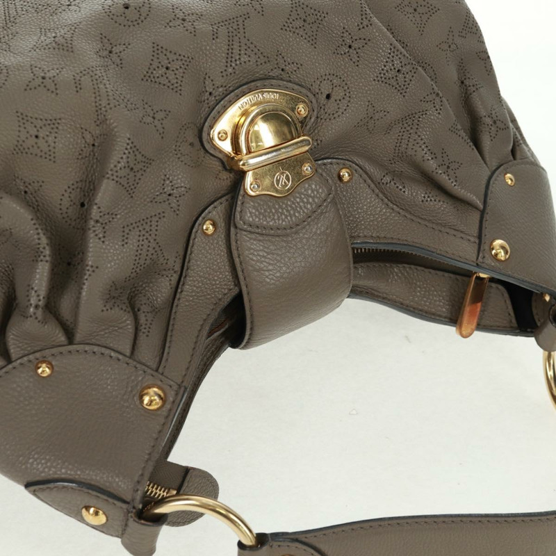 【日本直送】路易威登 Mahina 太陽能 PM 手袋，皮革，灰褐色，貨號 M93124，LV 正品，編號 164063V-5