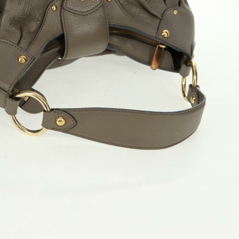 【日本直送】路易威登 Mahina 太陽能 PM 手袋，皮革，灰褐色，貨號 M93124，LV 正品，編號 164063V-6