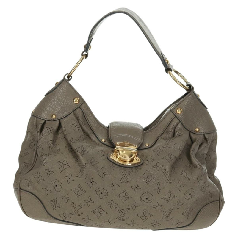 【日本直送】路易威登 Mahina 太陽能 PM 手袋，皮革，灰褐色，貨號 M93124，LV 正品，編號 164063V-12