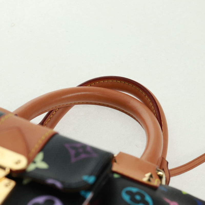 【日本直送】路易威登 Monogram Multicolor Speedy 30 手提包 黑色 M92642 正品 157571SM-13