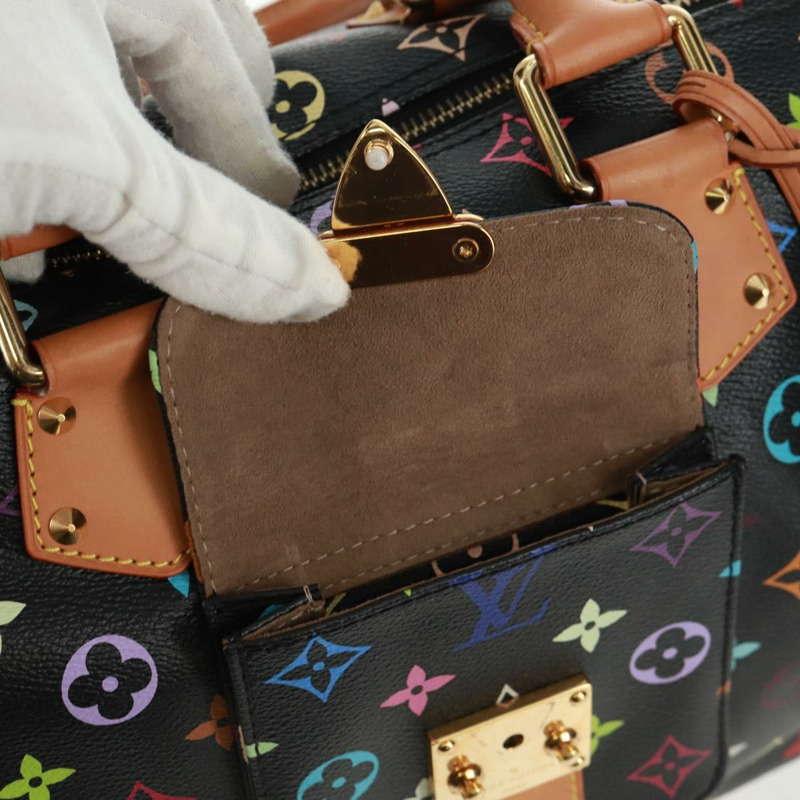【日本直送】路易威登 Monogram Multicolor Speedy 30 手提包 黑色 M92642 正品 157571SM-18