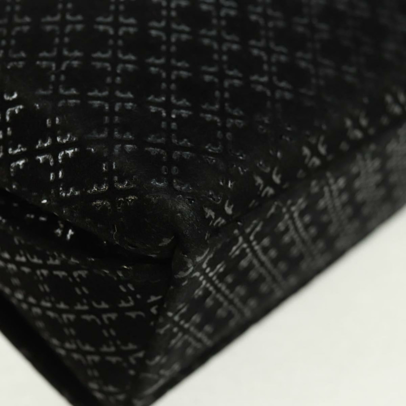 【日本直送】Salvatore Ferragamo 鏈條單肩包 麂皮 黑色 銀色 正品 154248V-15