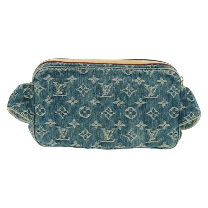 【日本直送】路易威登 Monogram 牛仔布腰包/斜背包 藍色 M95347 LV 正品 164002SAV-1