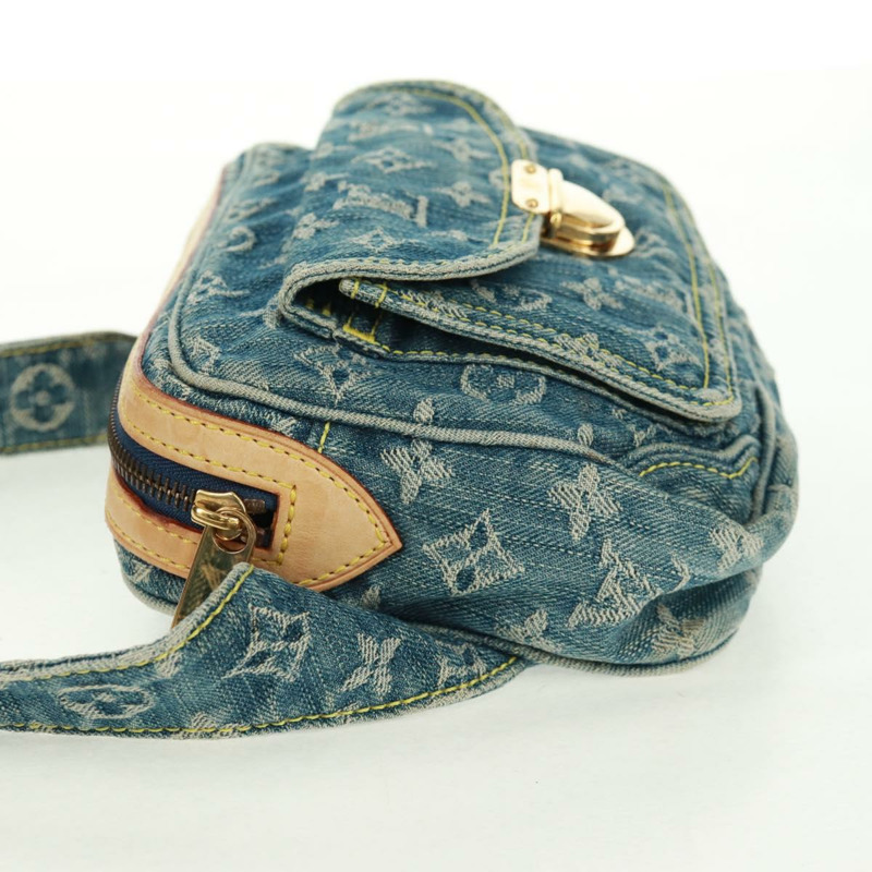 【日本直送】路易威登 Monogram 牛仔布腰包/斜背包 藍色 M95347 LV 正品 164002SAV-2