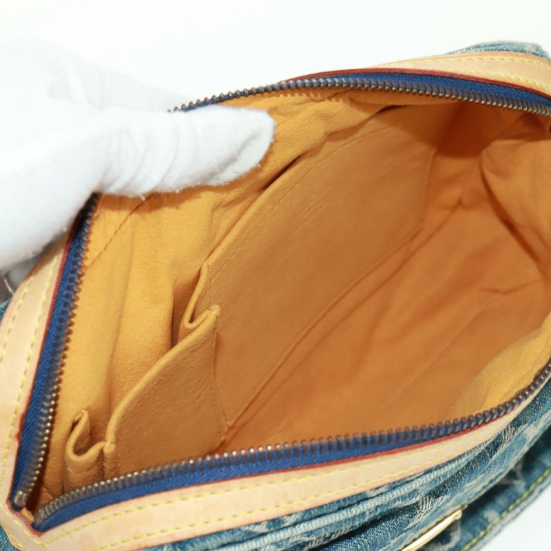 【日本直送】路易威登 Monogram 牛仔布腰包/斜背包 藍色 M95347 LV 正品 164002SAV-23