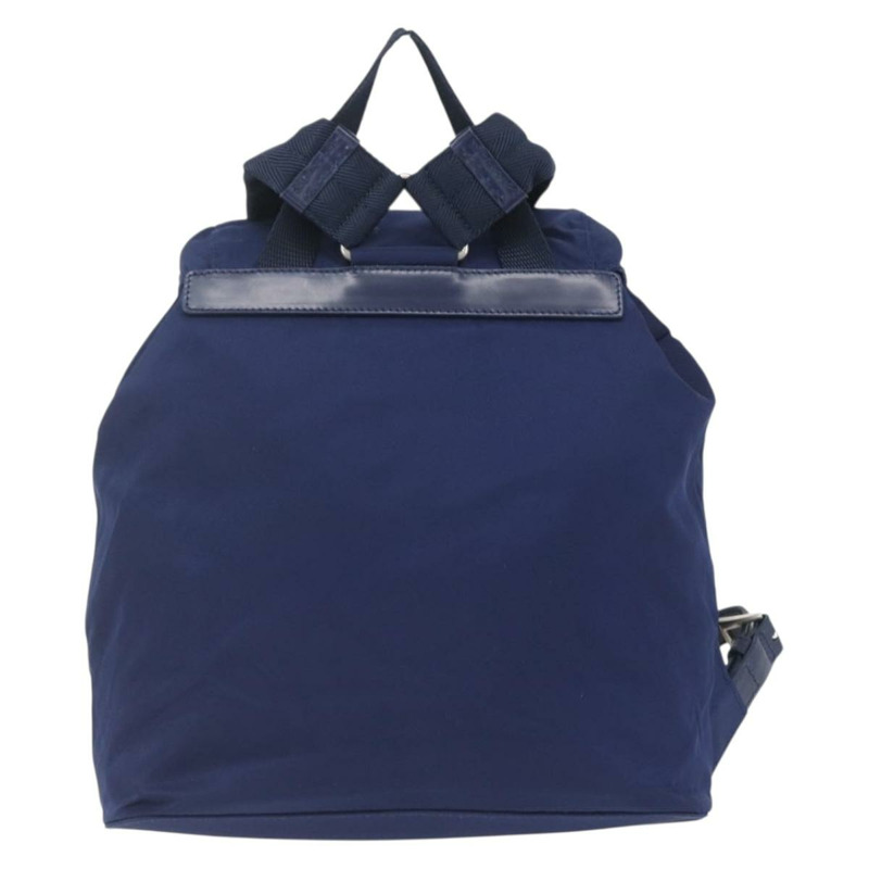 【日本直送】PRADA 雙肩包 尼龍 海軍藍 銀色 正品 164098V-1