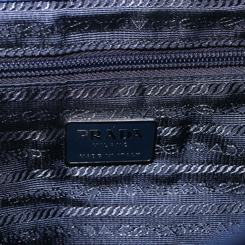 【日本直送】PRADA 雙肩包 尼龍 海軍藍 銀色 正品 164098V-20