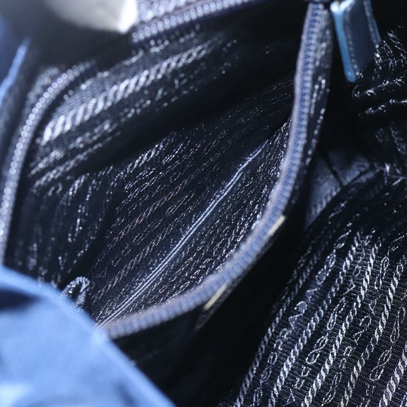 【日本直送】PRADA 雙肩包 尼龍 海軍藍 銀色 正品 164098V-24