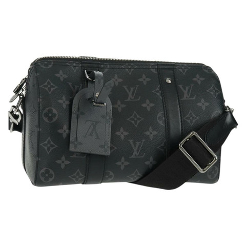 路易威登 Monogram Eclipse City Keepall 波士頓包 M45936 LV Auth 157561SM