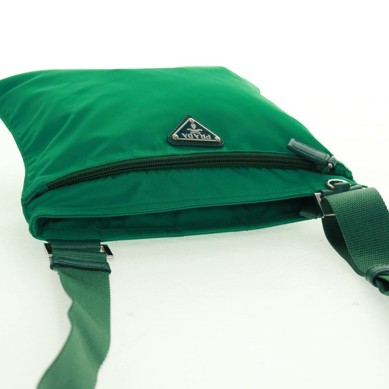 【日本直送】PRADA 單肩包 尼龍 綠色 銀色 正品 164302V-5