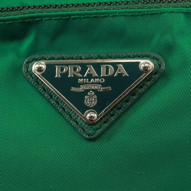 【日本直送】PRADA 單肩包 尼龍 綠色 銀色 正品 164302V-18