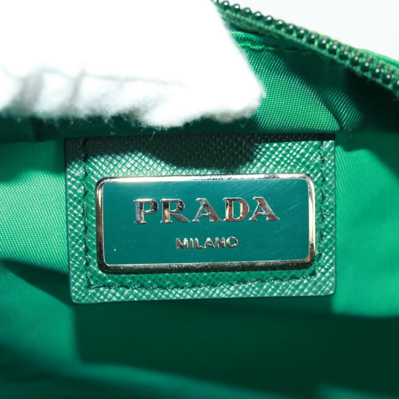【日本直送】PRADA 單肩包 尼龍 綠色 銀色 正品 164302V-22