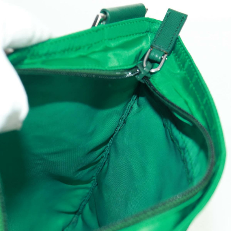 【日本直送】PRADA 單肩包 尼龍 綠色 銀色 正品 164302V-23