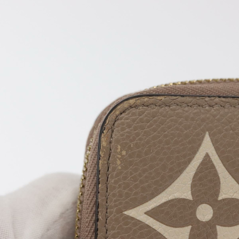 【日本直送】路易威登 雙色 Monogram Empreinte Zippy 皮夾灰色 M69794 正品 163886A-3