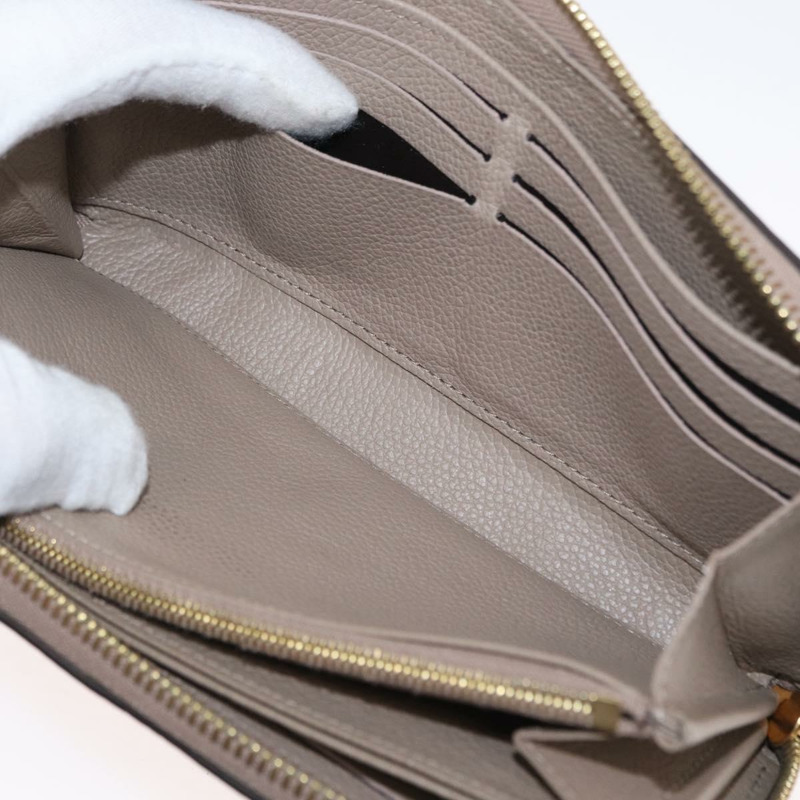 【日本直送】路易威登 雙色 Monogram Empreinte Zippy 皮夾灰色 M69794 正品 163886A-9