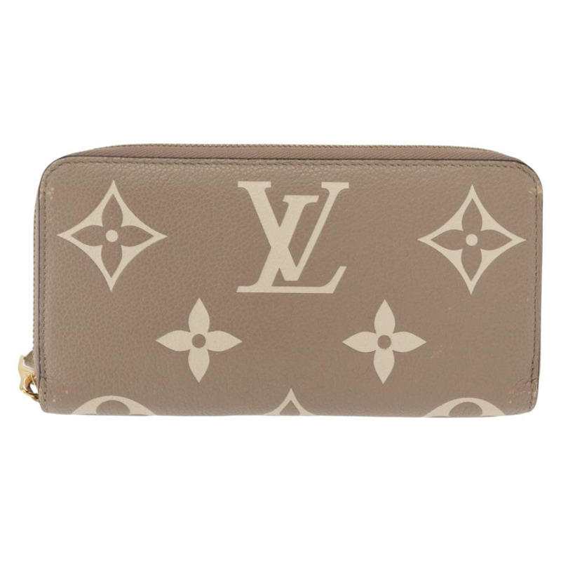 【日本直送】路易威登 雙色 Monogram Empreinte Zippy 皮夾灰色 M69794 正品 163886A-12