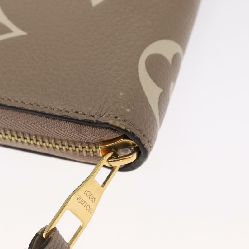 【日本直送】路易威登 雙色 Monogram Empreinte Zippy 皮夾灰色 M69794 正品 163886A-13