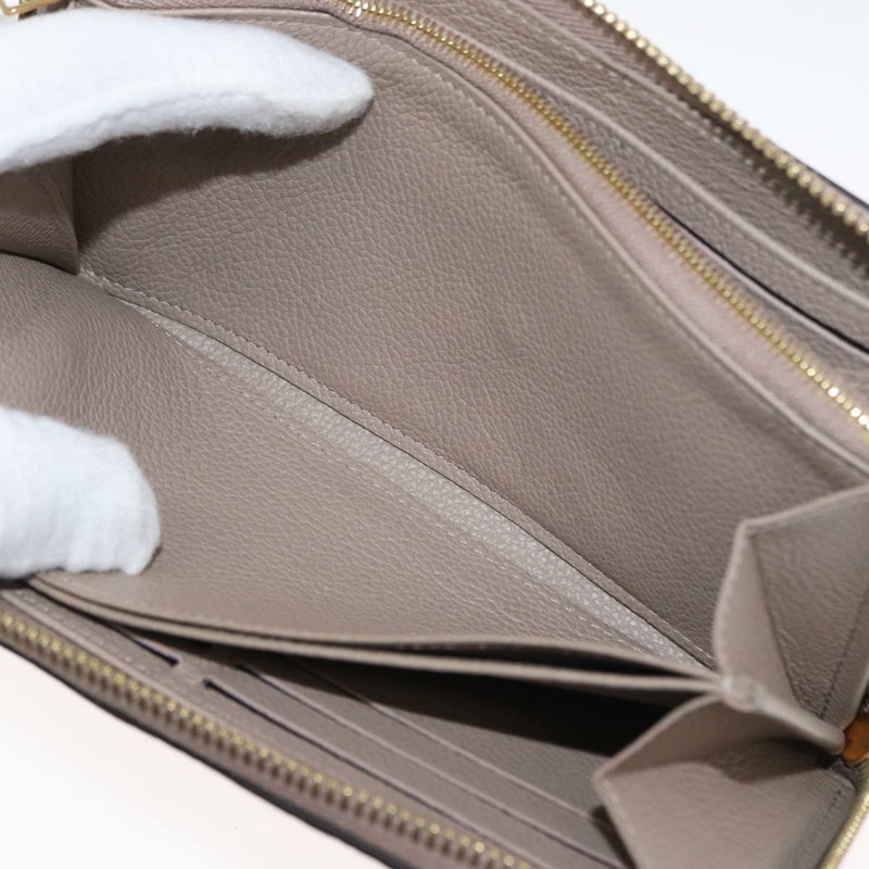【日本直送】路易威登 雙色 Monogram Empreinte Zippy 皮夾灰色 M69794 正品 163886A-20