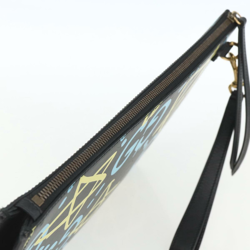 【日本直送】GUCCI GG Ghost 手拿包 黑色真皮 433665 正品 157516V-5