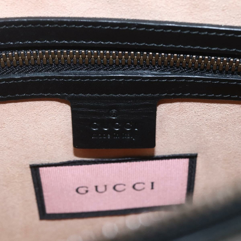 【日本直送】GUCCI GG Ghost 手拿包 黑色真皮 433665 正品 157516V-16