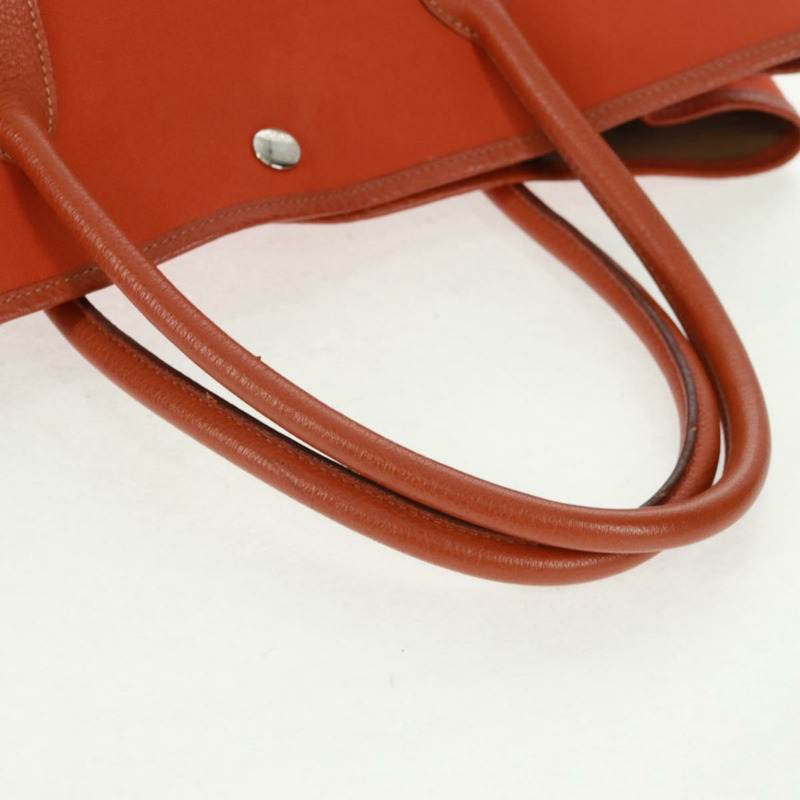 【日本直送】愛馬仕 Garden Party PM 手提包 Towar Officier 橙色銀色 Auth 164191SAM-7
