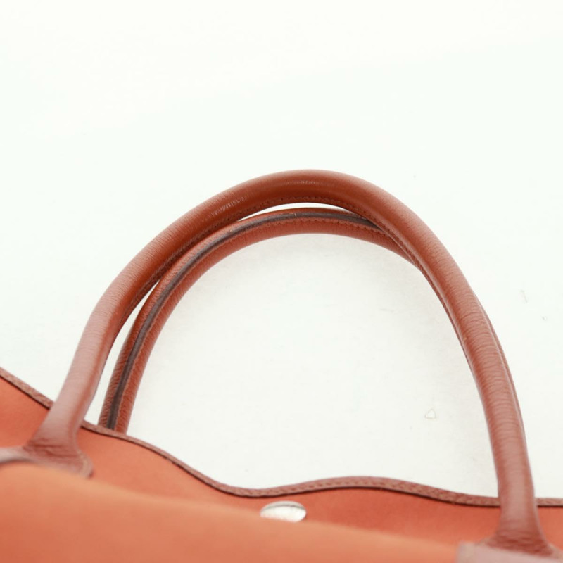 【日本直送】愛馬仕 Garden Party PM 手提包 Towar Officier 橙色銀色 Auth 164191SAM-15