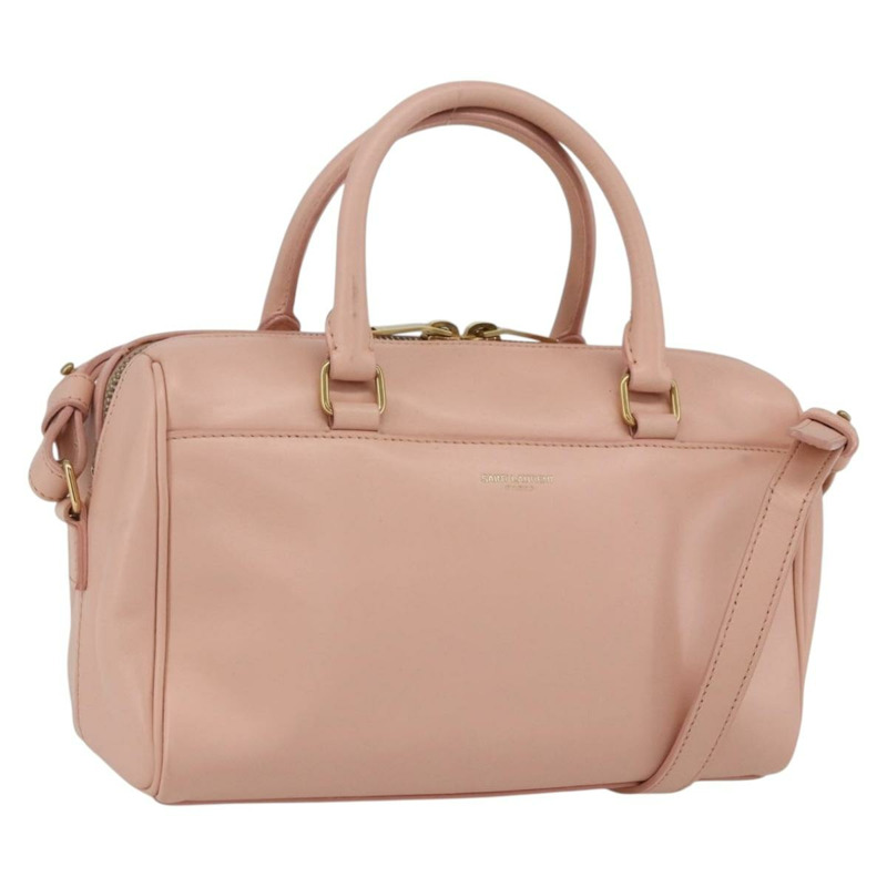 【日本直送】SAINT LAURENT 嬰兒旅行手提包 皮革 粉紅金色 330958 正品 164086V-0