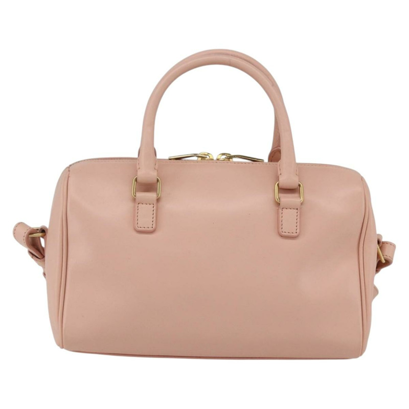 【日本直送】SAINT LAURENT 嬰兒旅行手提包 皮革 粉紅金色 330958 正品 164086V-1