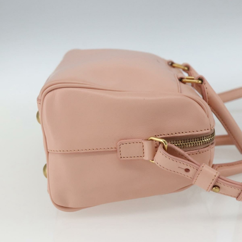 【日本直送】SAINT LAURENT 嬰兒旅行手提包 皮革 粉紅金色 330958 正品 164086V-3