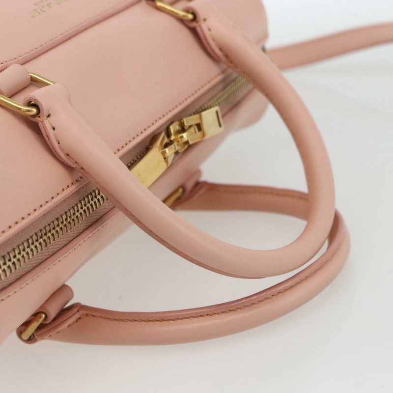 【日本直送】SAINT LAURENT 嬰兒旅行手提包 皮革 粉紅金色 330958 正品 164086V-6