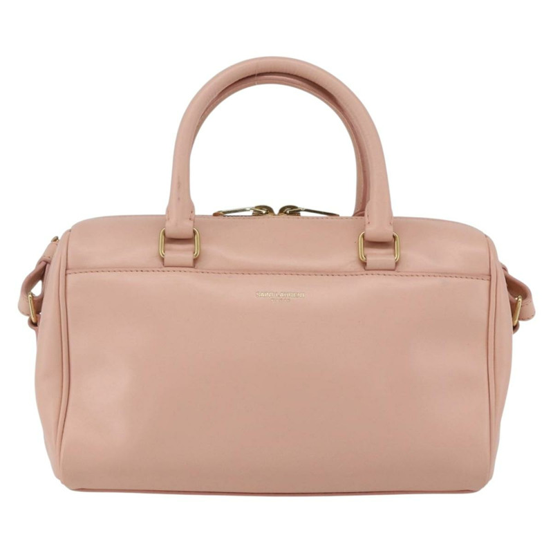 【日本直送】SAINT LAURENT 嬰兒旅行手提包 皮革 粉紅金色 330958 正品 164086V-12