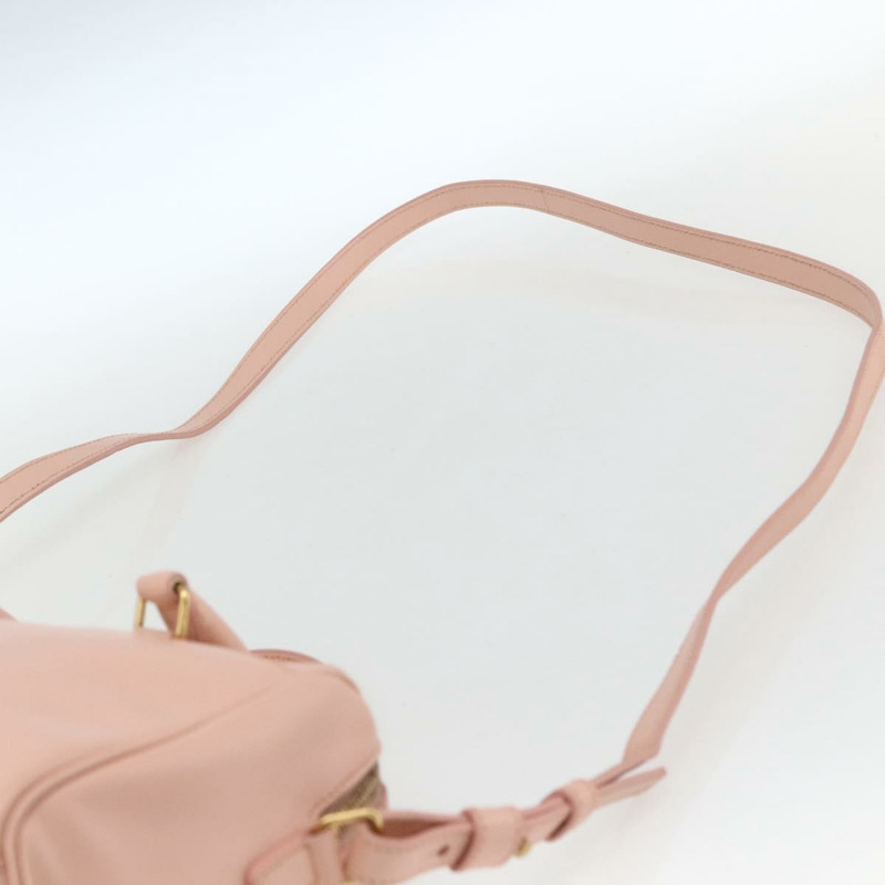 【日本直送】SAINT LAURENT 嬰兒旅行手提包 皮革 粉紅金色 330958 正品 164086V-13