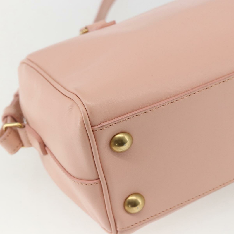 【日本直送】SAINT LAURENT 嬰兒旅行手提包 皮革 粉紅金色 330958 正品 164086V-16