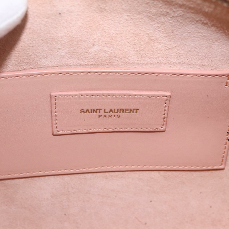 【日本直送】SAINT LAURENT 嬰兒旅行手提包 皮革 粉紅金色 330958 正品 164086V-18