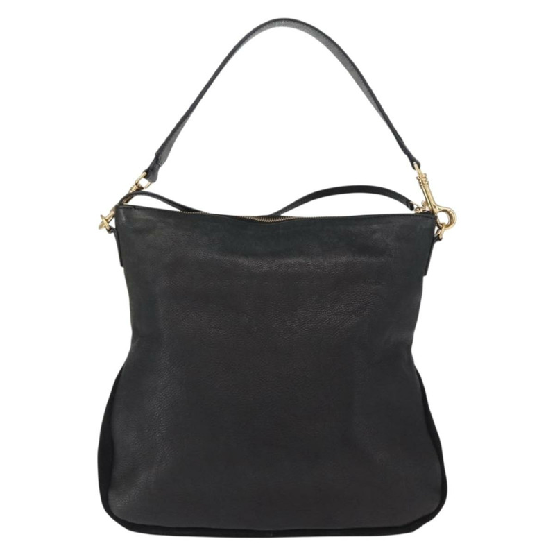 【日本直送】CELINE 黑色金色皮革肩背包，正品編號 157472-1