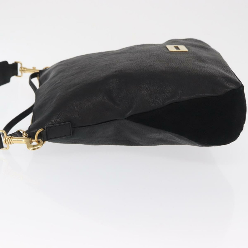 【日本直送】CELINE 黑色金色皮革肩背包，正品編號 157472-3