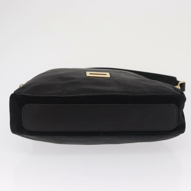 【日本直送】CELINE 黑色金色皮革肩背包，正品編號 157472-4