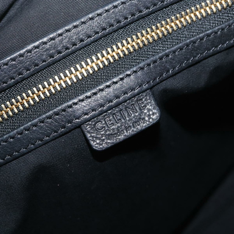 【日本直送】CELINE 黑色金色皮革肩背包，正品編號 157472-18