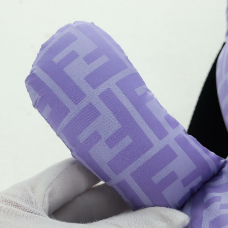 【日本直送】FENDI Zucca背包熊背包 尼龍 紫色 銀色 正品 157464SAM-14