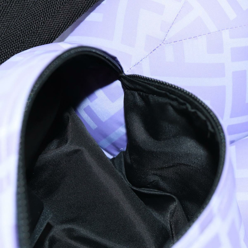 【日本直送】FENDI Zucca背包熊背包 尼龍 紫色 銀色 正品 157464SAM-21