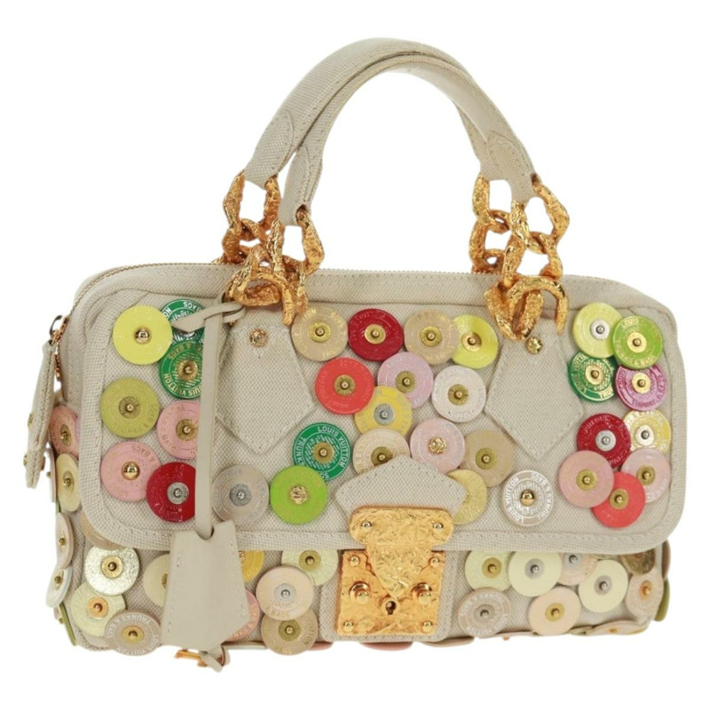 【日本直送】路易威登 Fleur Tinkerbell 手提包 白色皮革 M95407 LV 正品 157462SM-0