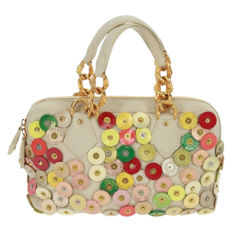 【日本直送】路易威登 Fleur Tinkerbell 手提包 白色皮革 M95407 LV 正品 157462SM-1